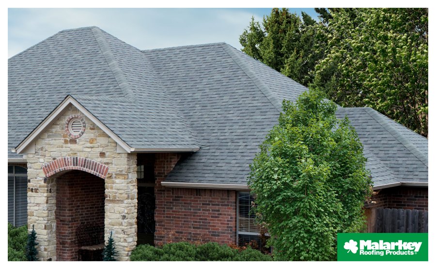 Malarkey RidgeFlex shingles in Weathered Wood — manufacturer product photo