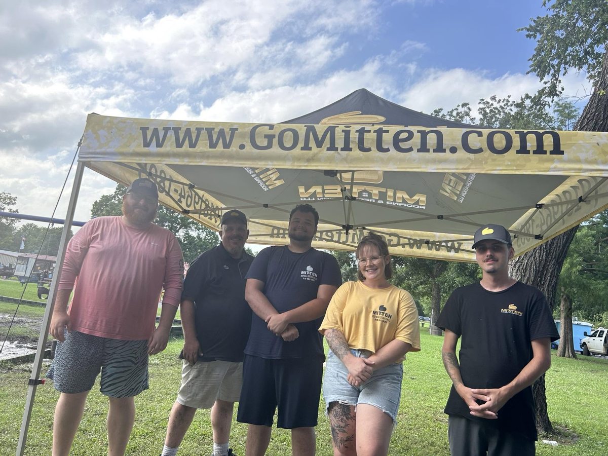 Mitten team at a community event